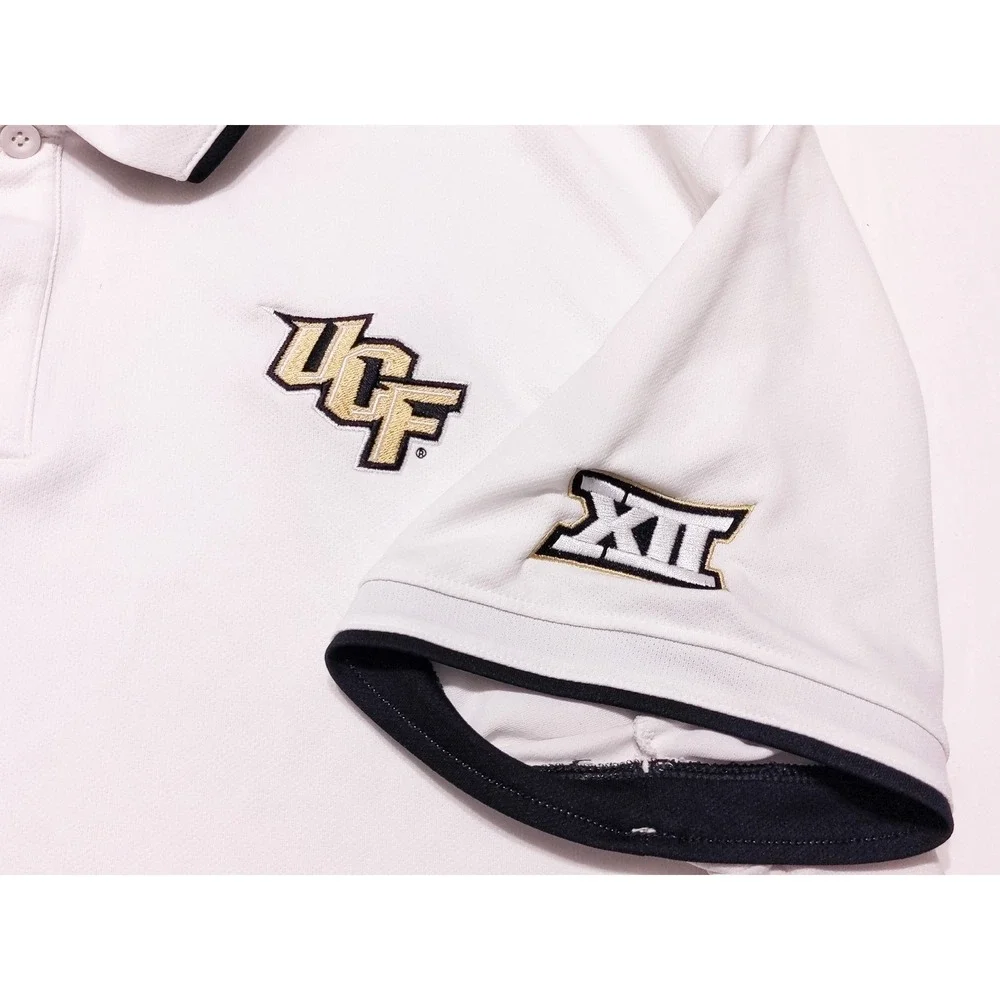 NIKE UCF Knights Polo Shirt Big 12 White XL